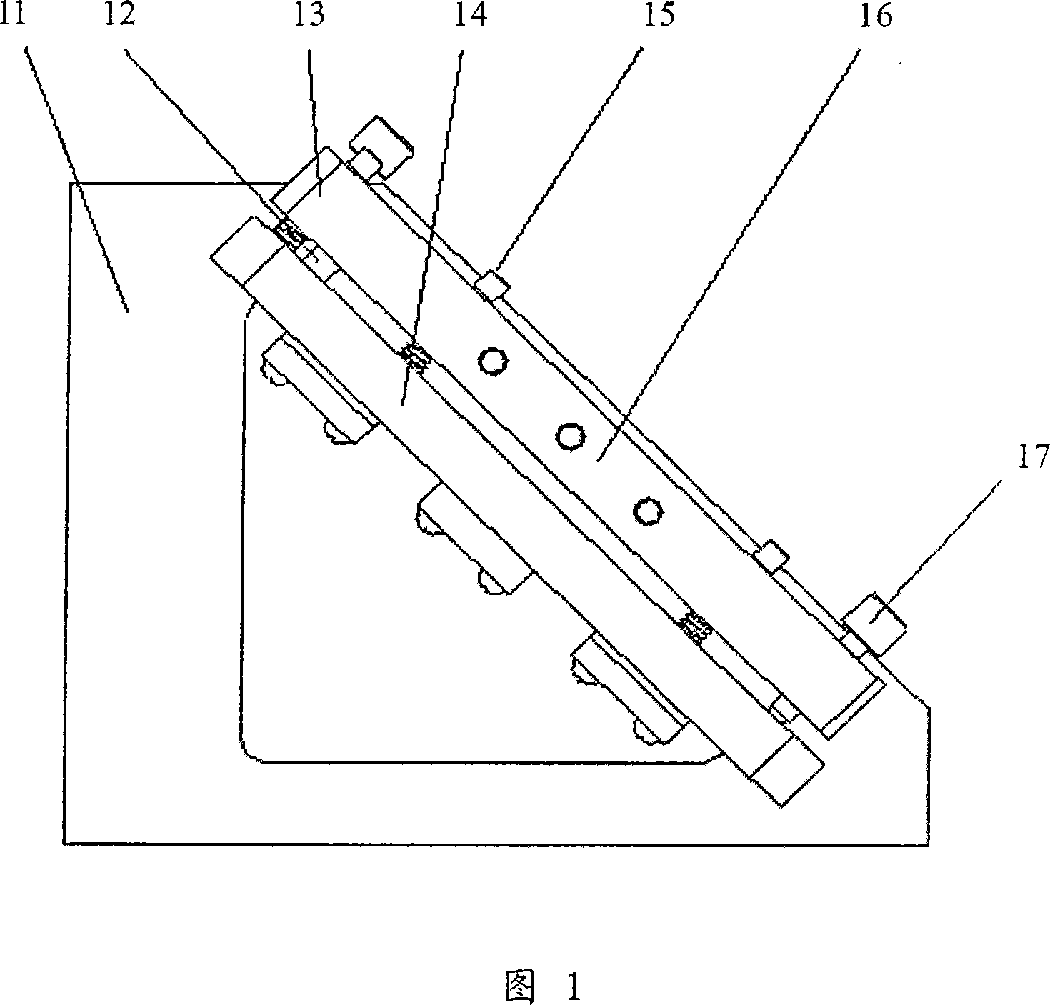 Three freedom degree reflector adjusting apparatus