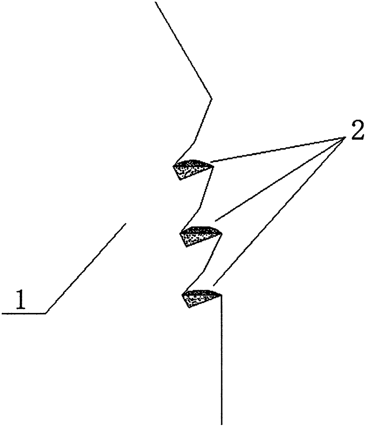 Discrete embedded correlative ecological slope protection method