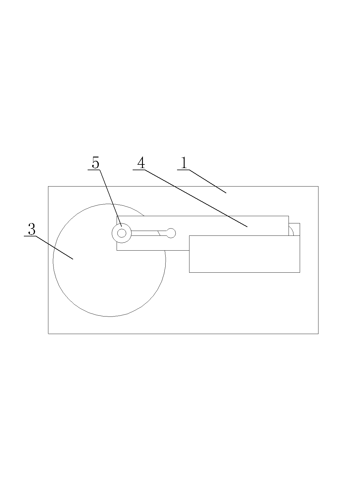 Positioning device of round table with eccentric hole