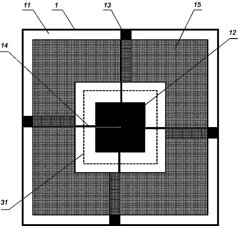 Single-mass-block three-axis MEMS inertial accelerometer with low depth-to-width ratio and preparation method thereof