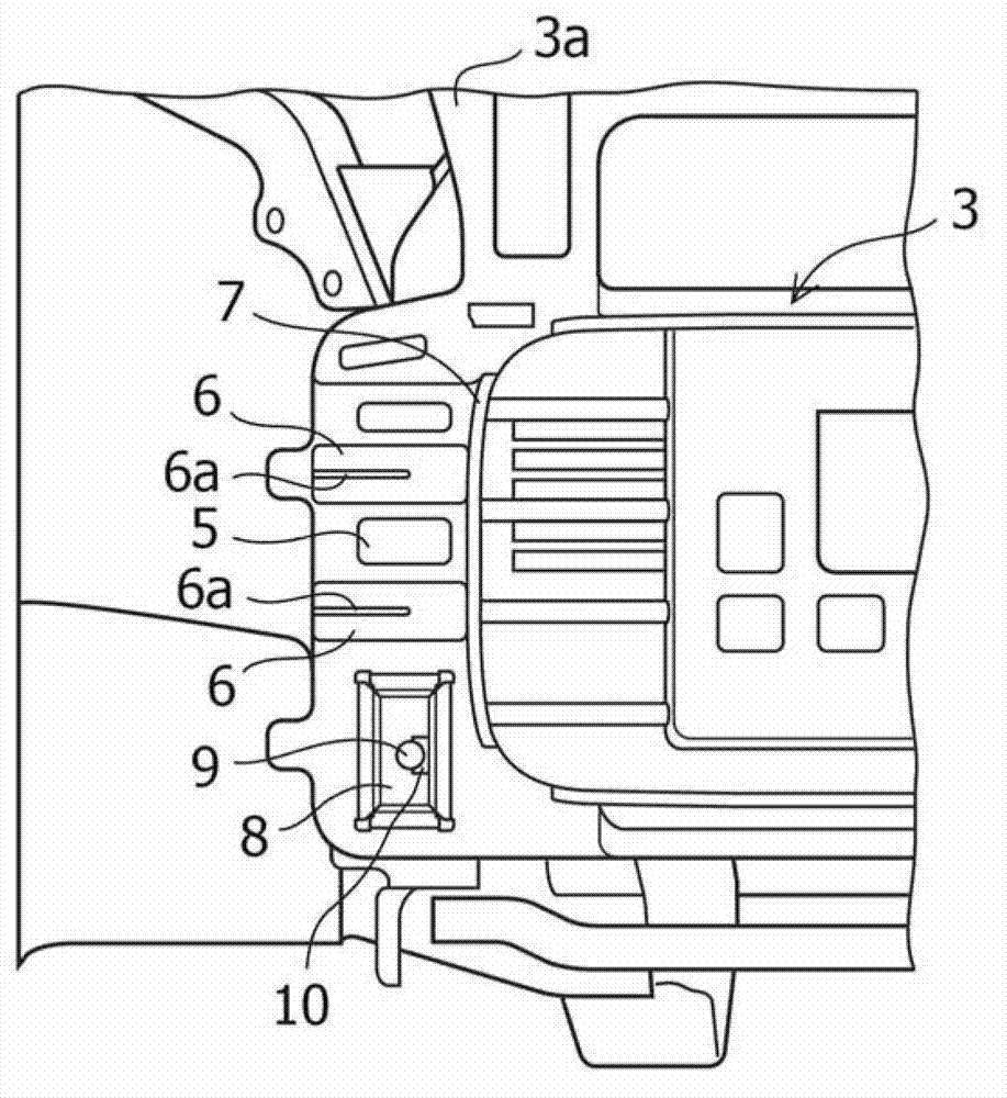 Structure for vehicle body front