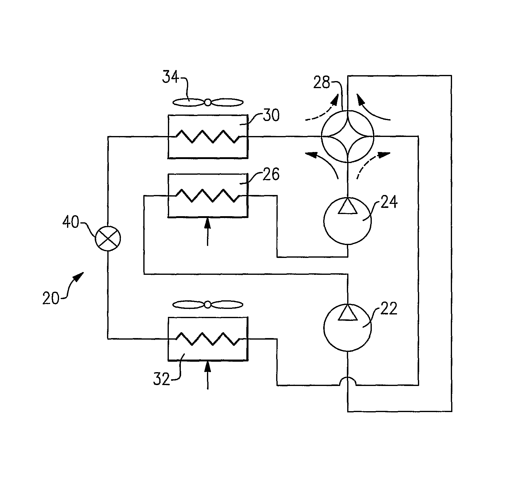 Heat pump with intercooler