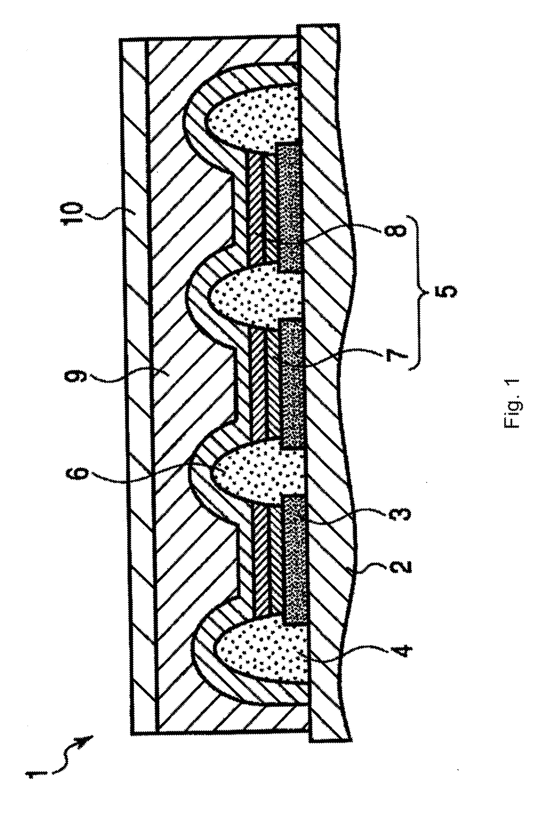 Ink composition, organic el device using ink composition, and method for producing organic el device