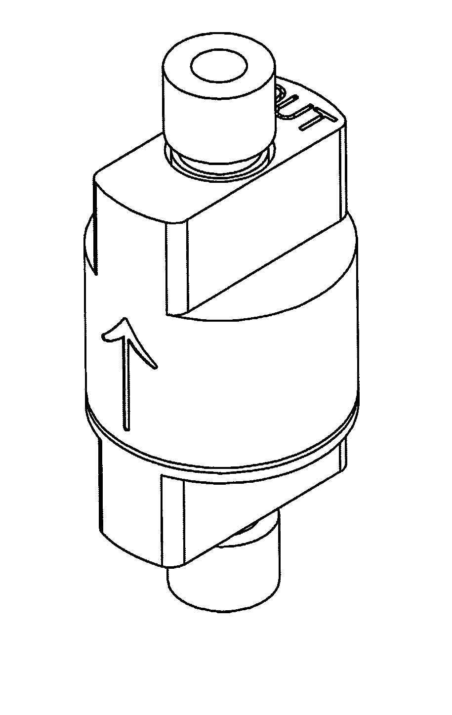 Inline filter housing assembly