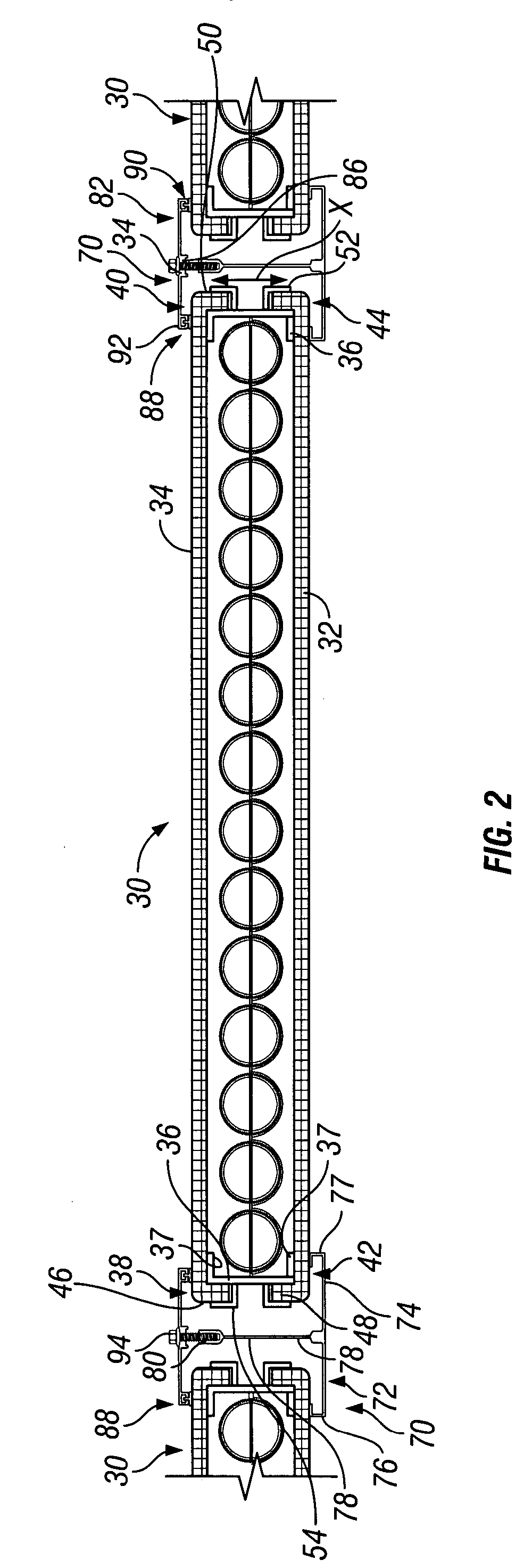 Dual panel system for controlling the passage of light through architectural structures