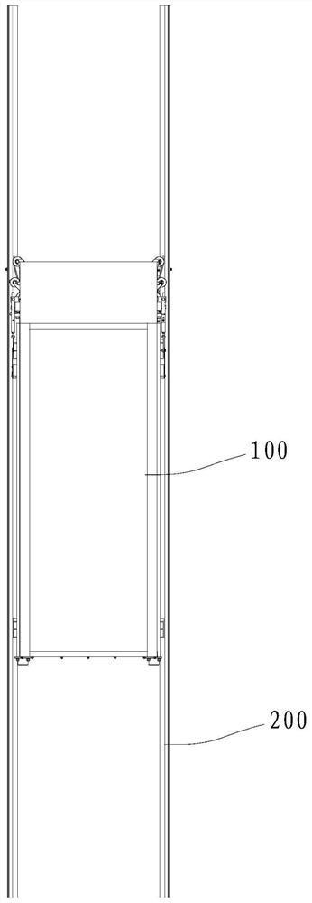 Auxiliary triggering device for bottomless pit household elevator safety gear