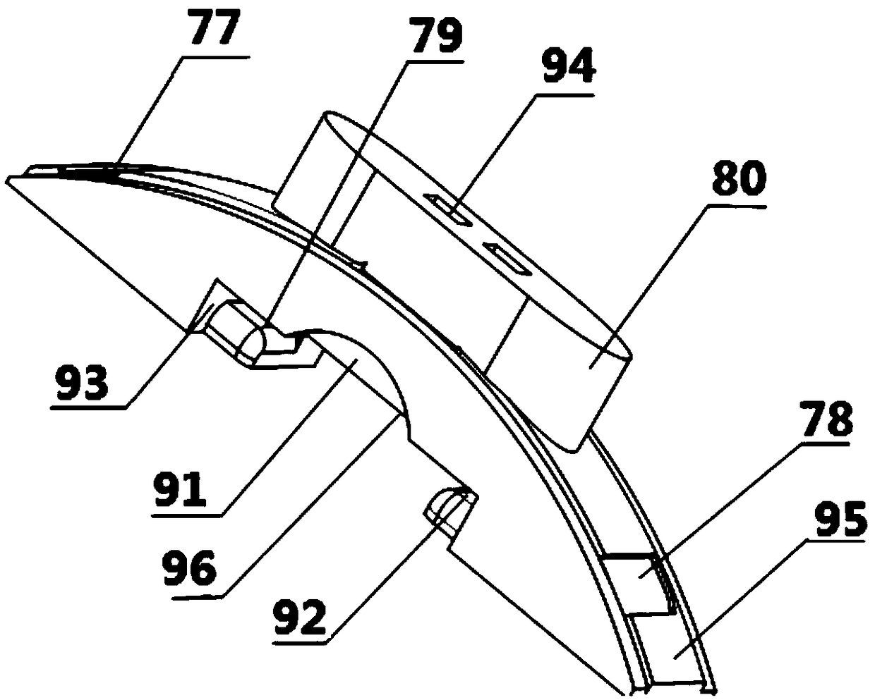 Rotating disk type automatic labeling device for door handles