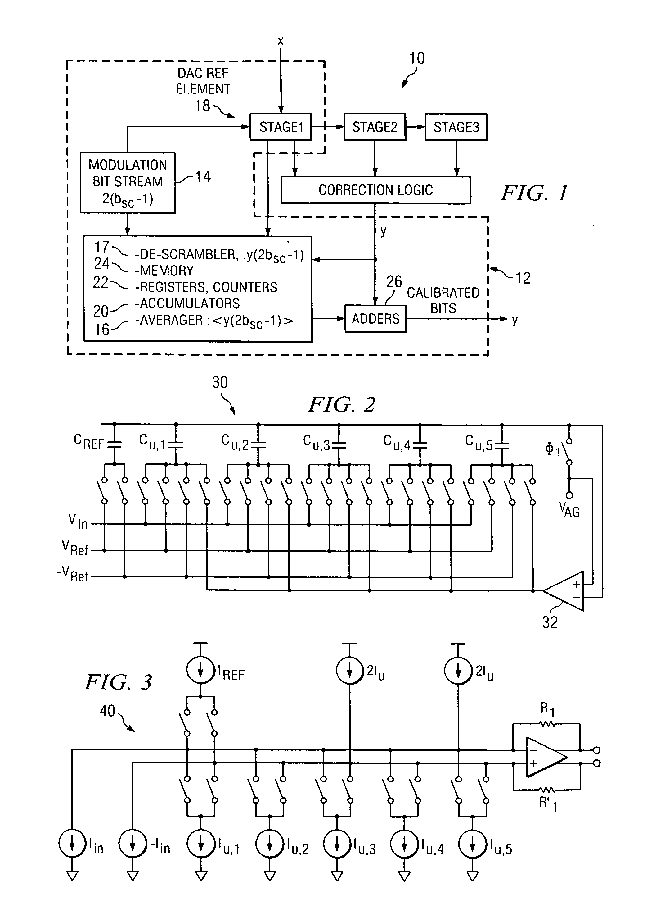 Continuous digital background calibration in pipelined ADC architecture