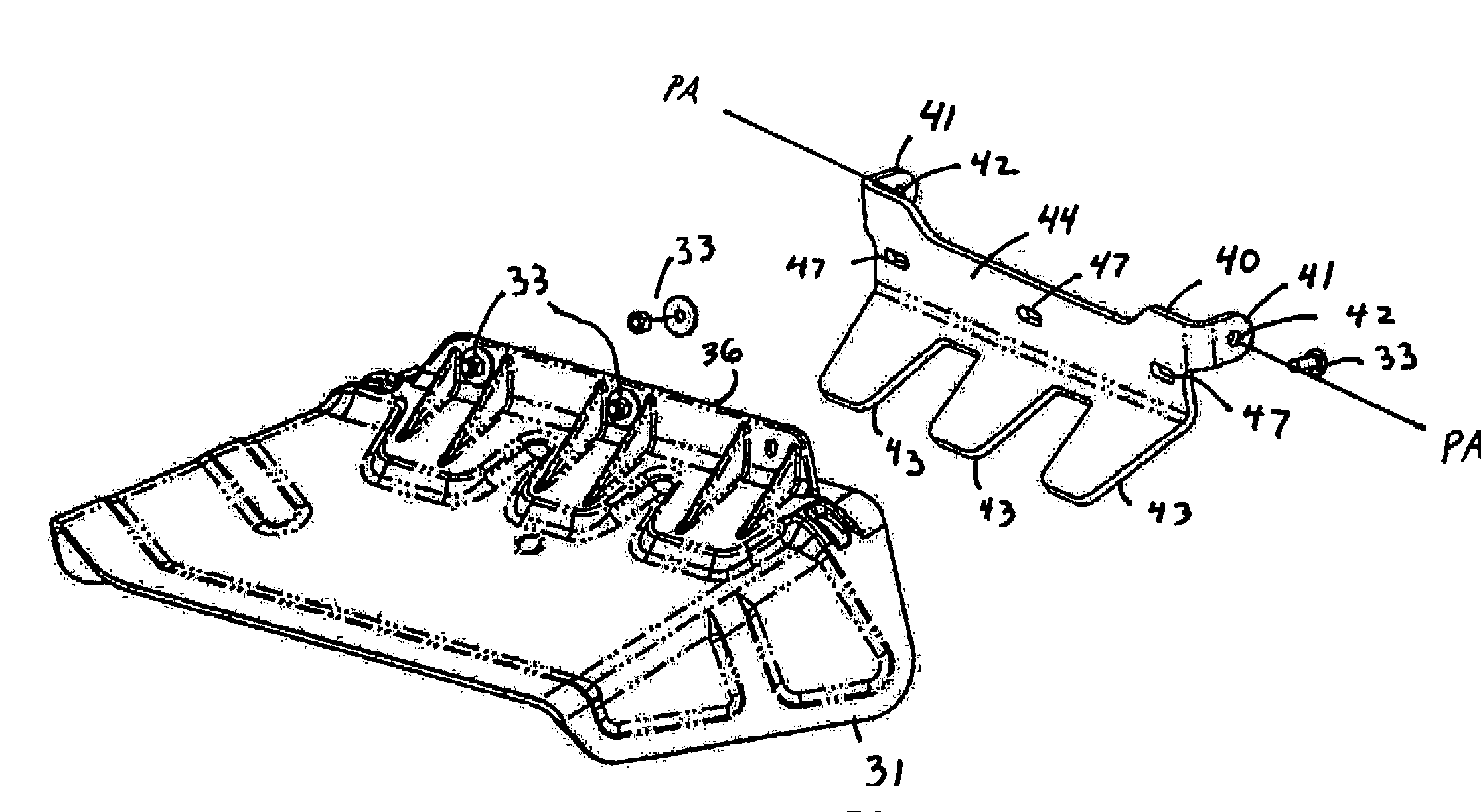 Discharge chute for turf mower