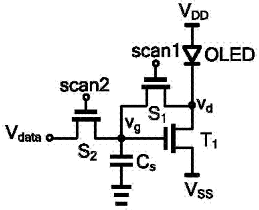 High-precision voltage programming pixel circuit and flexible AMOLED (active matrix/organic light-emitting diode) display