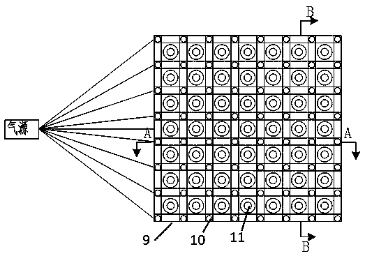 Device and method for preparing directional cloth chopped carbon fiber thermoplastic resin-based prepreg