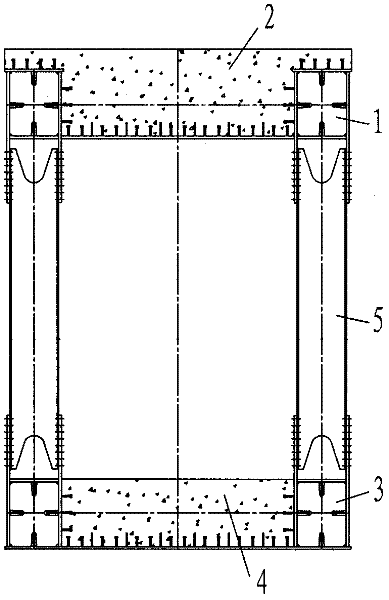 Double-layer steel-truss concrete laminated arch structure and construction method thereof