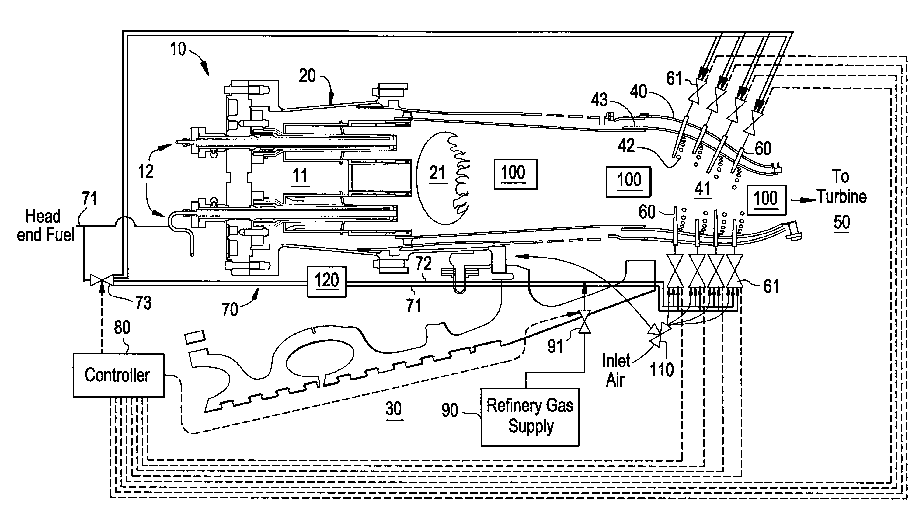 Late lean injection with expanded fuel flexibility