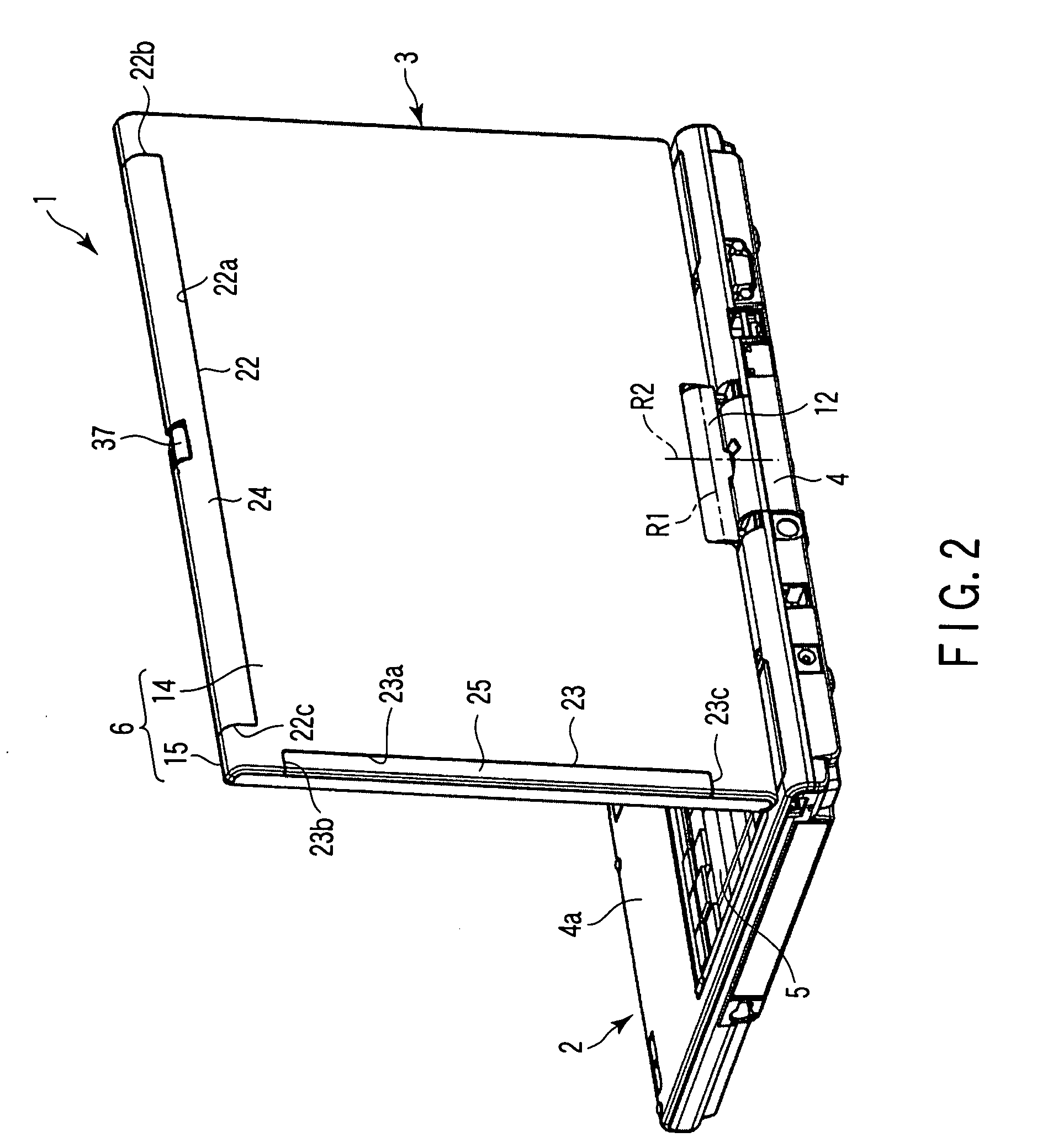 Parts combining structure, and electronic apparatus