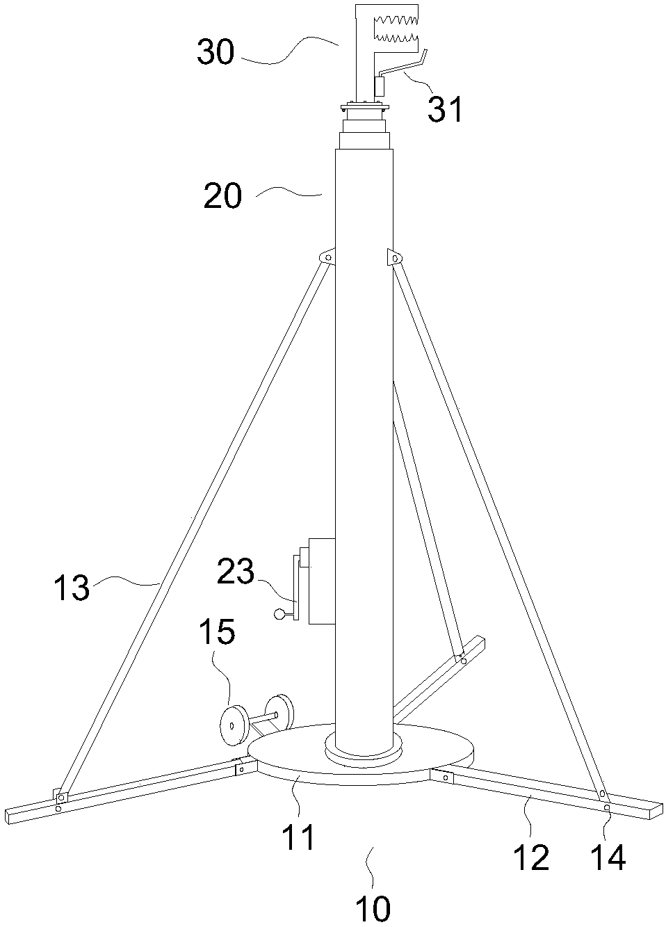 High-voltage electric power equipment test connection device