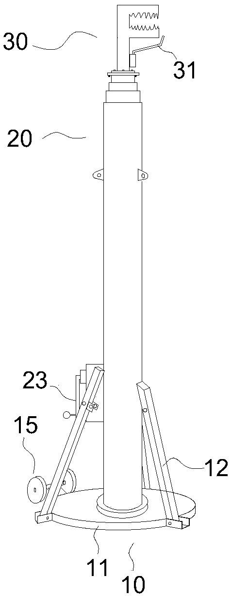 High-voltage electric power equipment test connection device