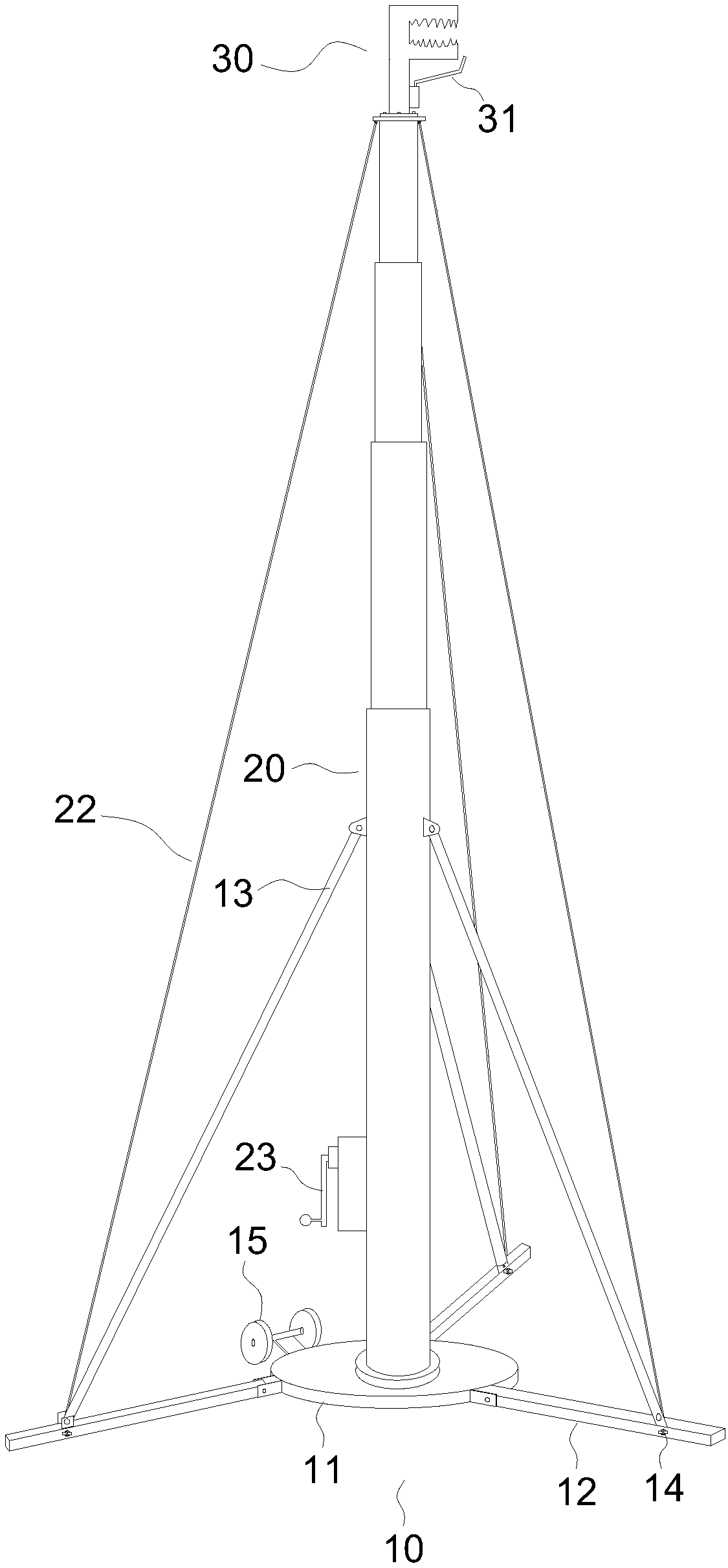 High-voltage electric power equipment test connection device