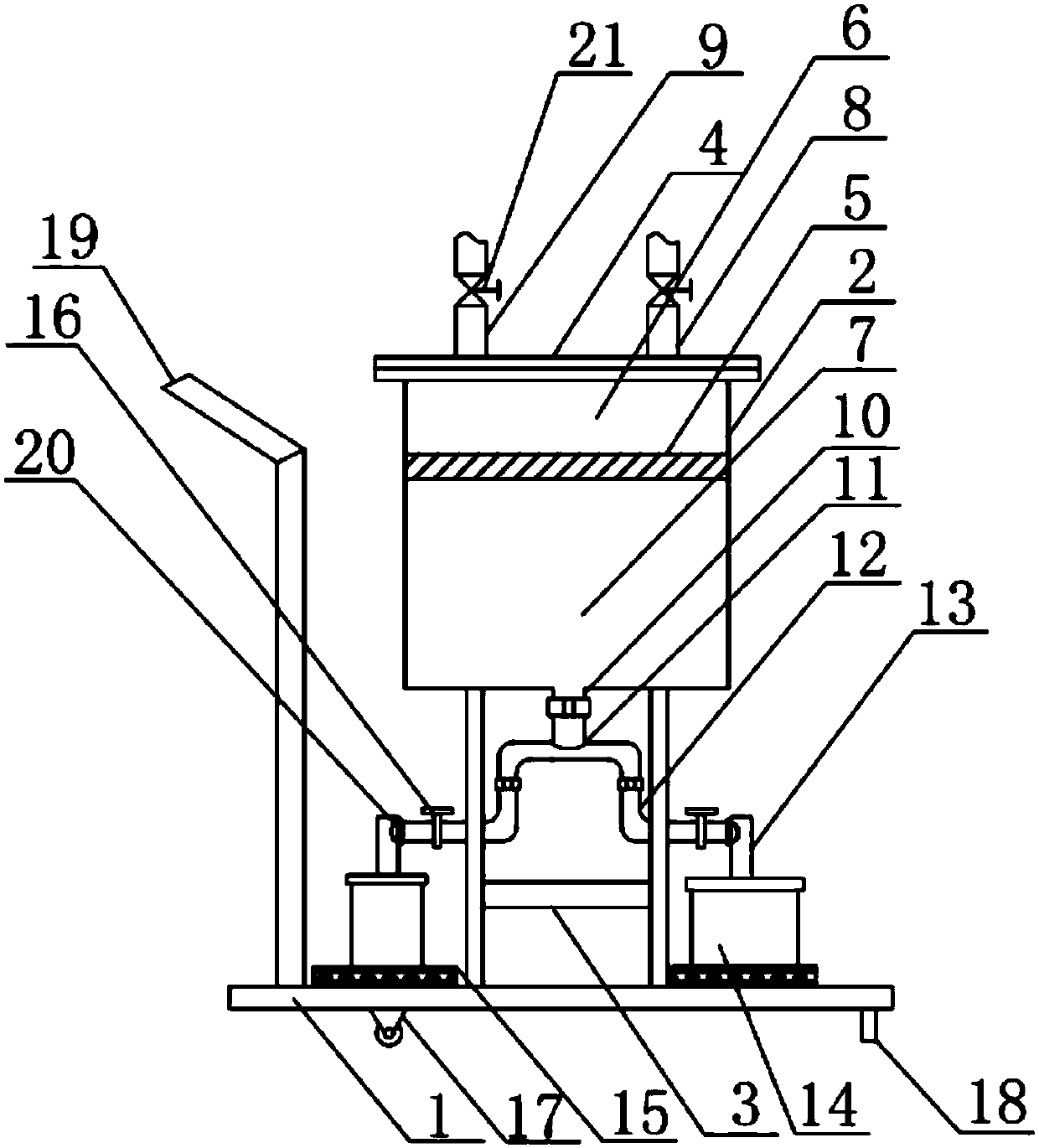 Lubricating grease subpackage device