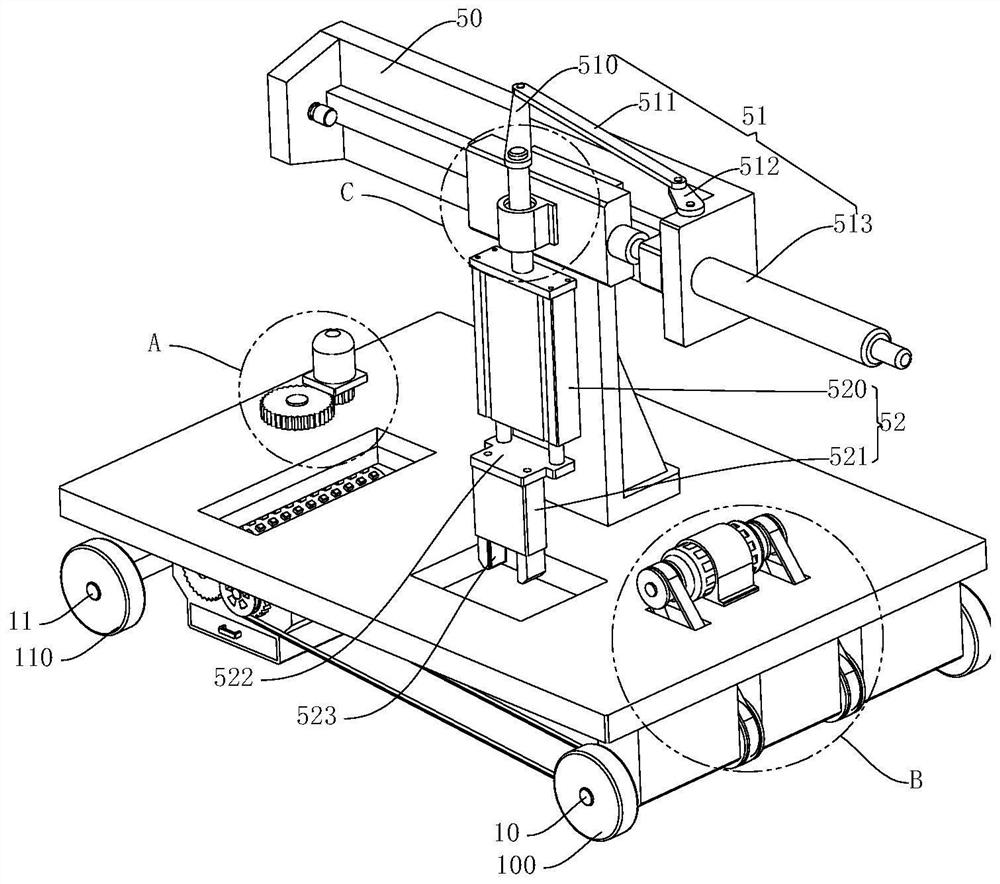 Construction site residual brick picking and refining device and using method