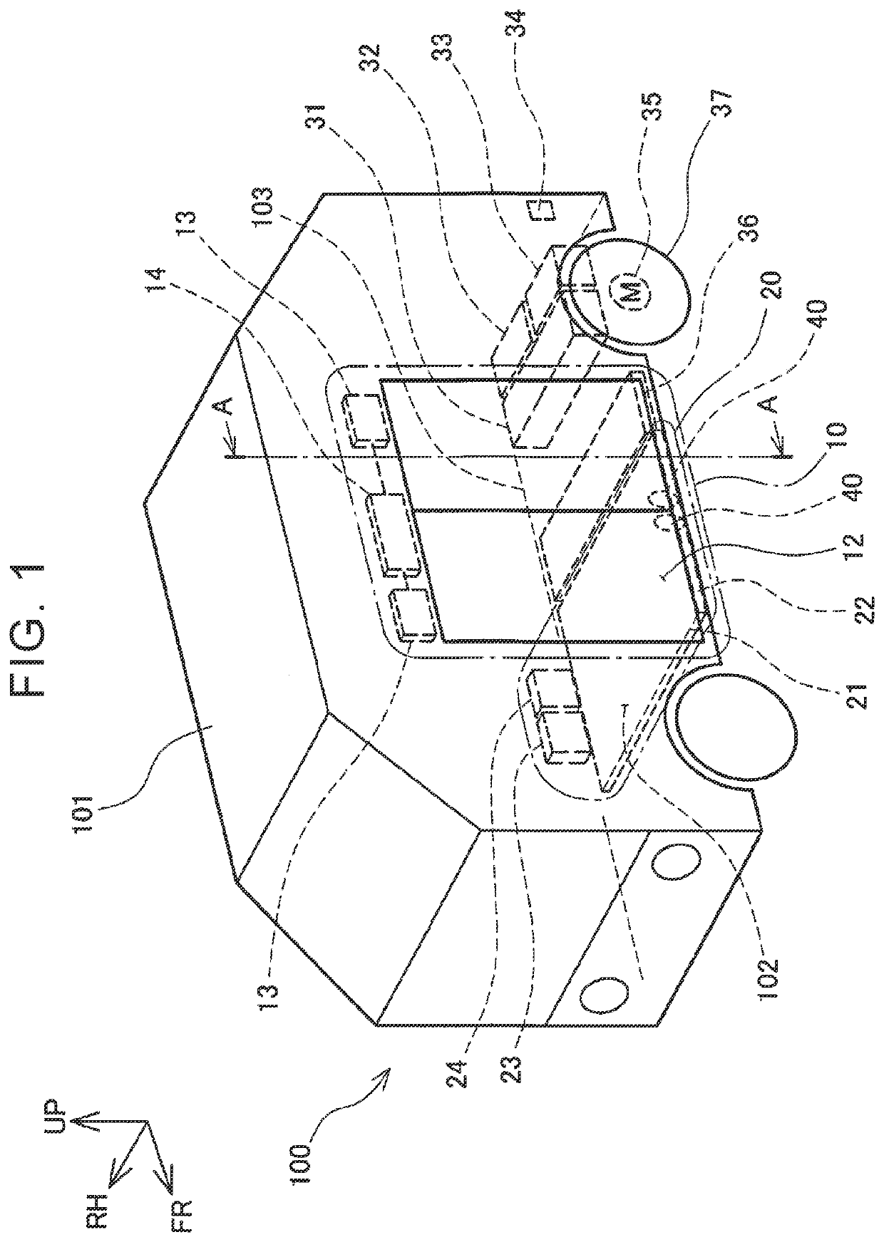 Vehicle equipped with slope device