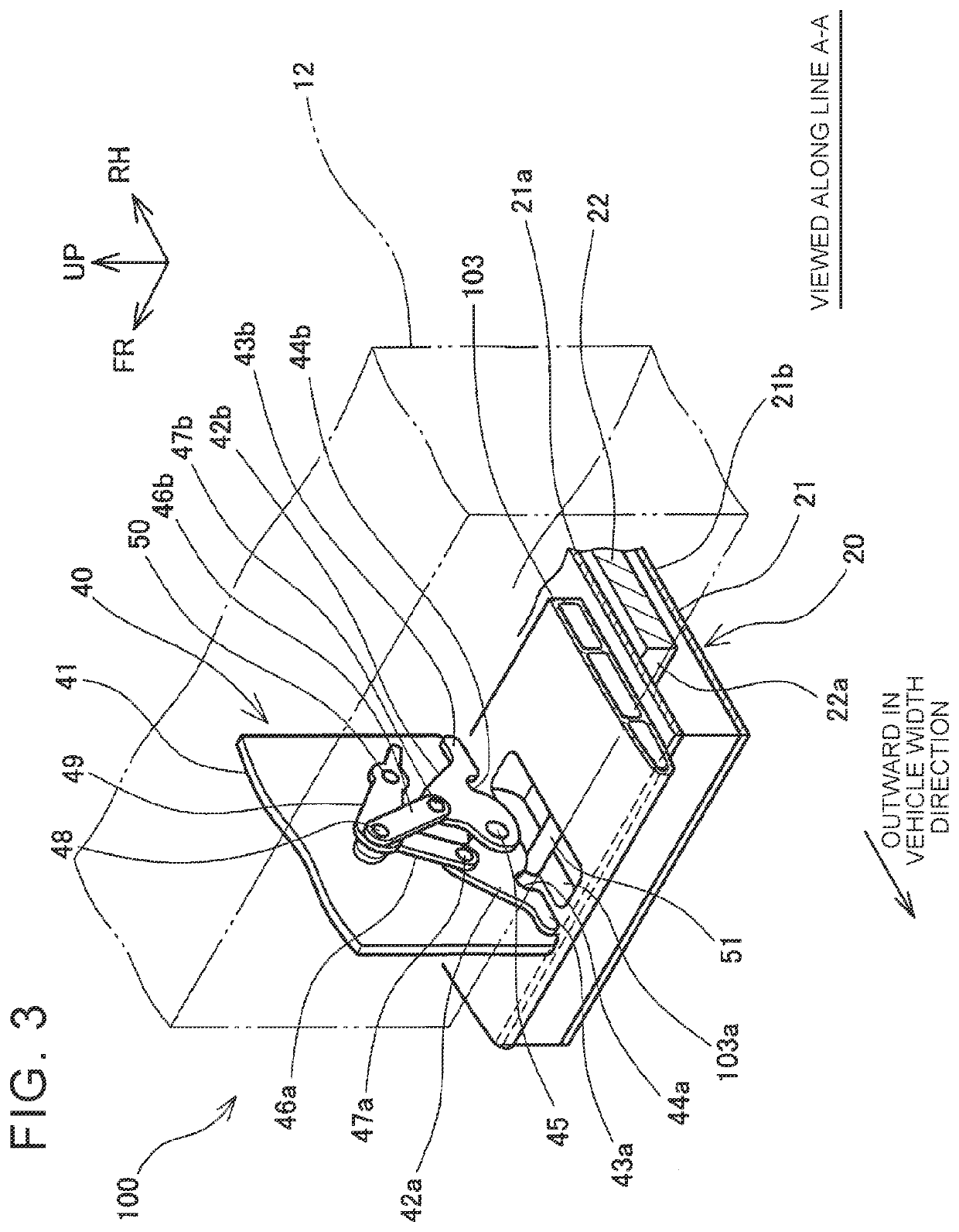 Vehicle equipped with slope device