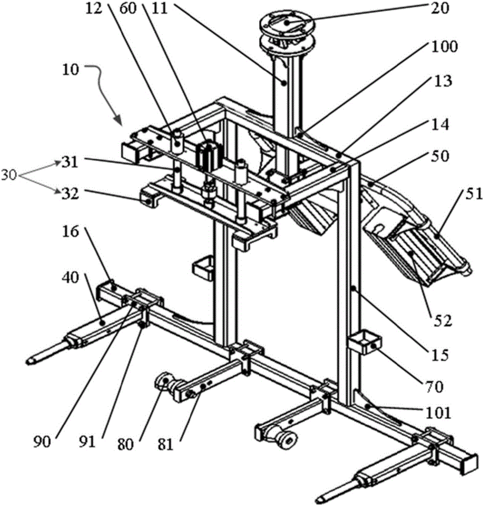 Assembling clamp for automobile front end module