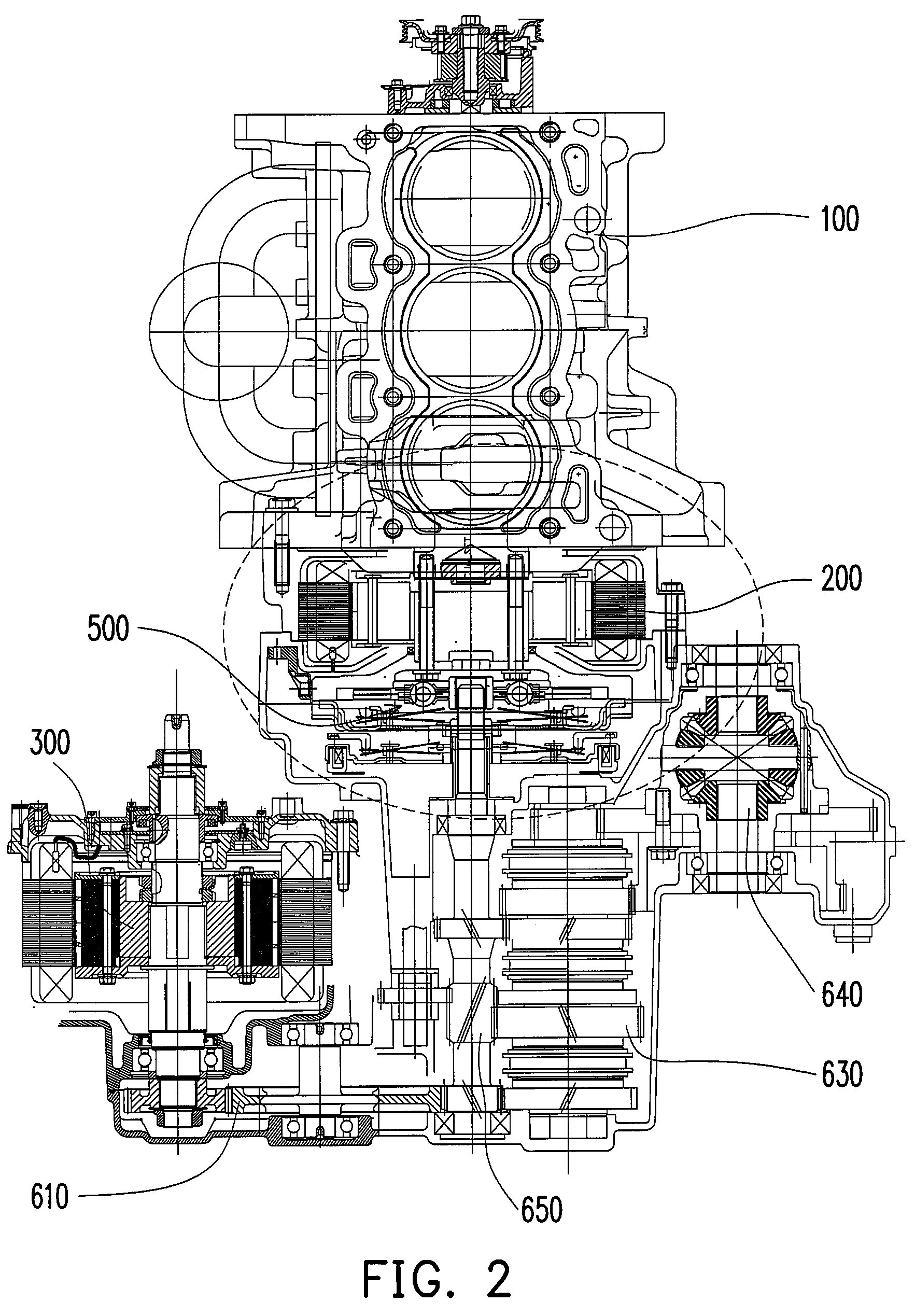 Hybrid vehicle and hybrid power system