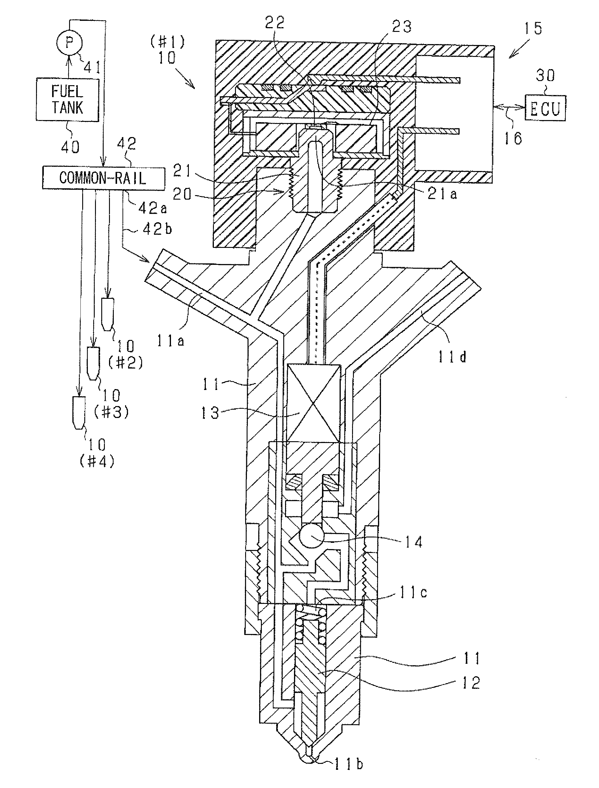 Fuel-injection condition detector