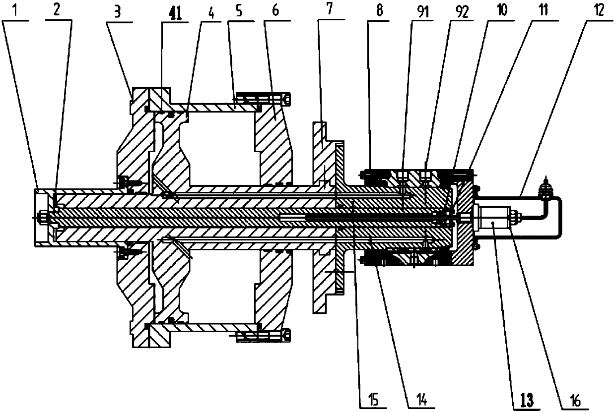 Internal feedback axial-flow induced draft fan moving blade adjusting mechanism and working method thereof