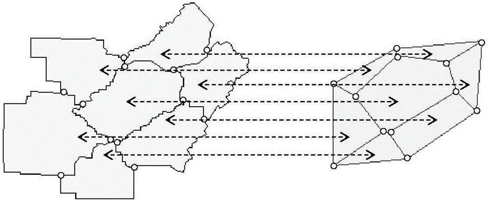 Method for expressing topological relation of polygonal scene