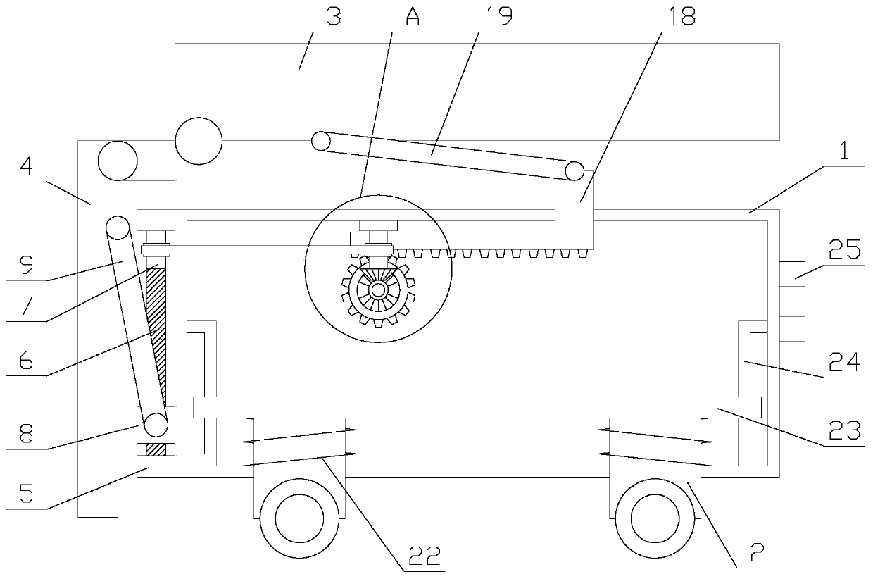 Transferring robot with automatic unloading function and used for logistics