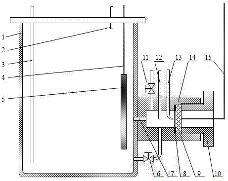 Electrochemical test device for simulating crevice corrosion