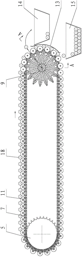 Double-row cylindrical article pneumatic removing device