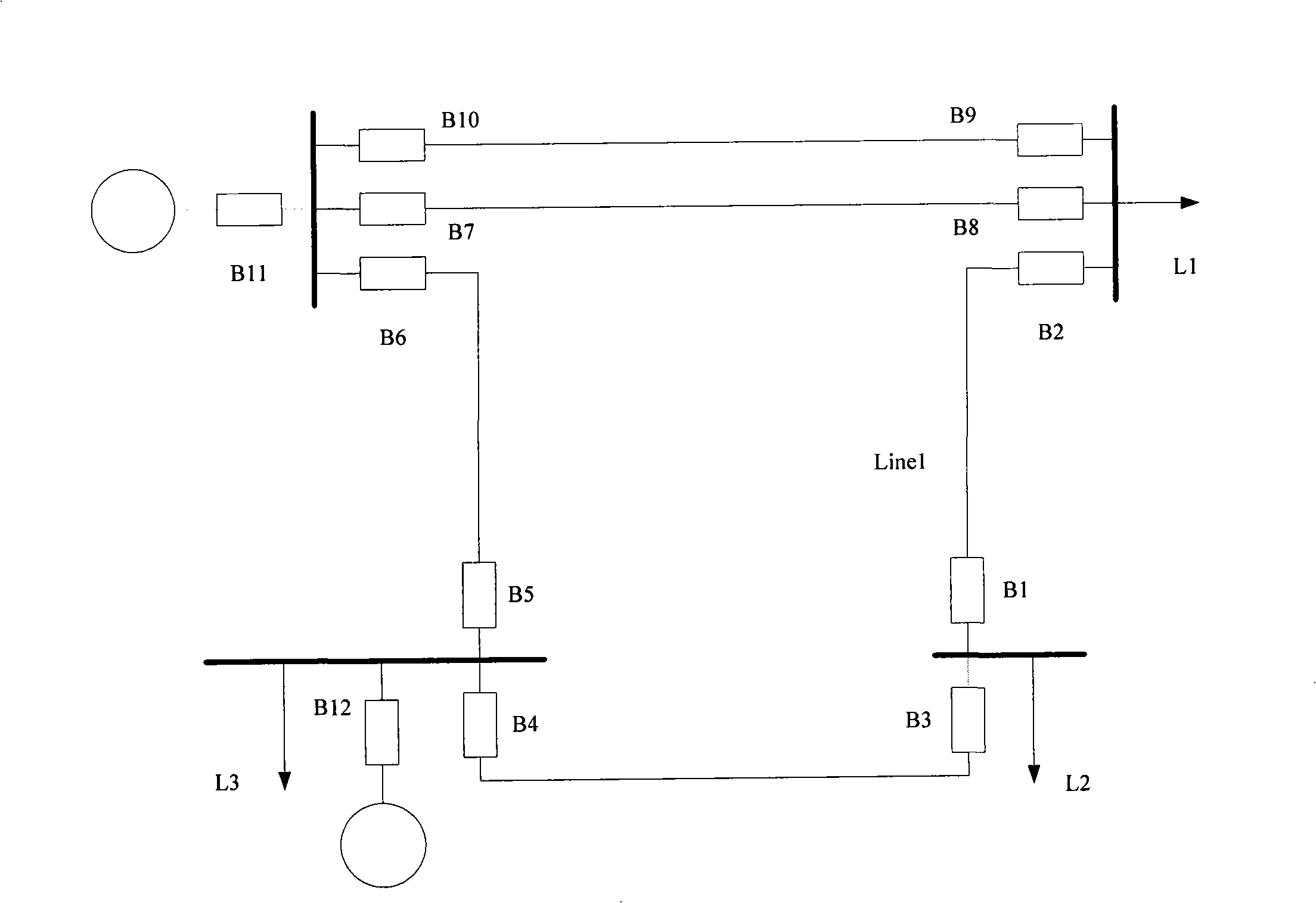 Rapid line backup protection method with reliable selection based on wide area measuring system