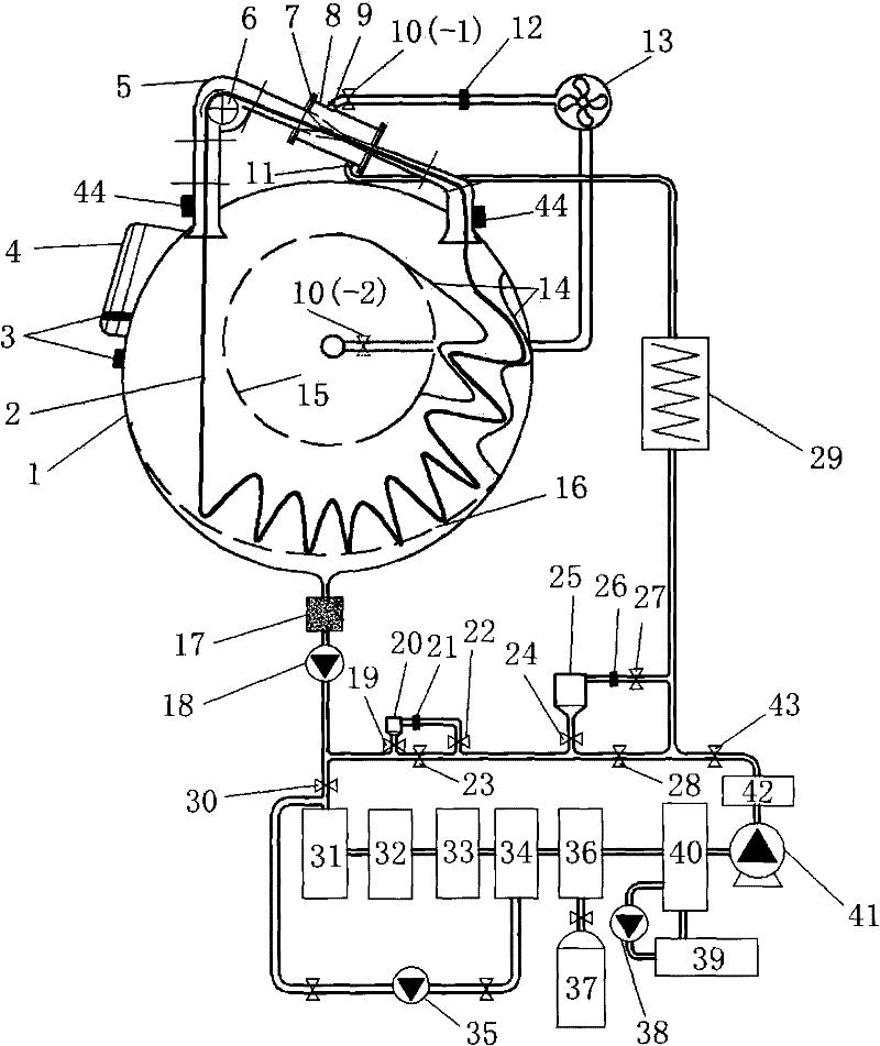 Supercritical fluid dyeing machine