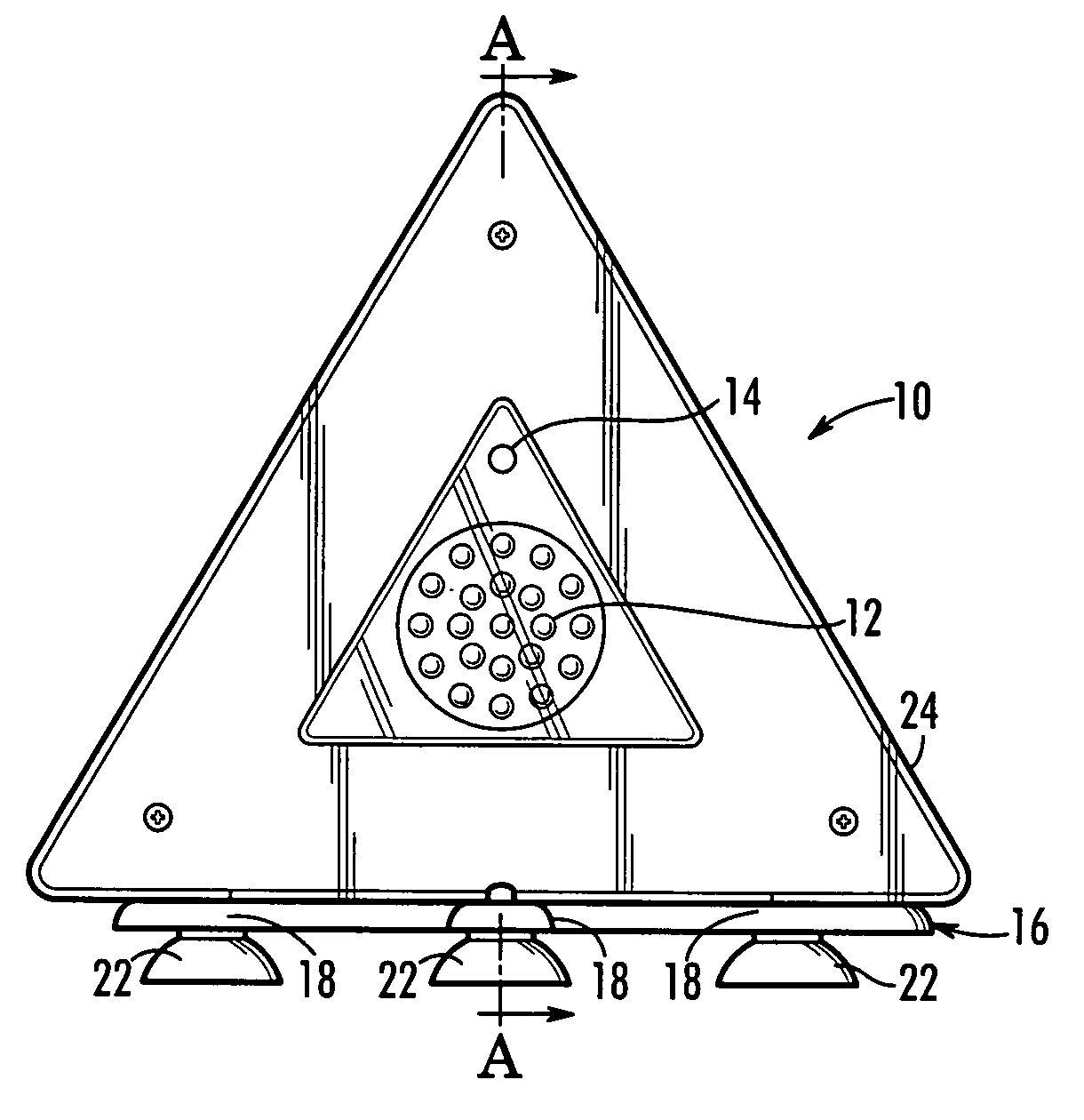 Portable warning light apparatus