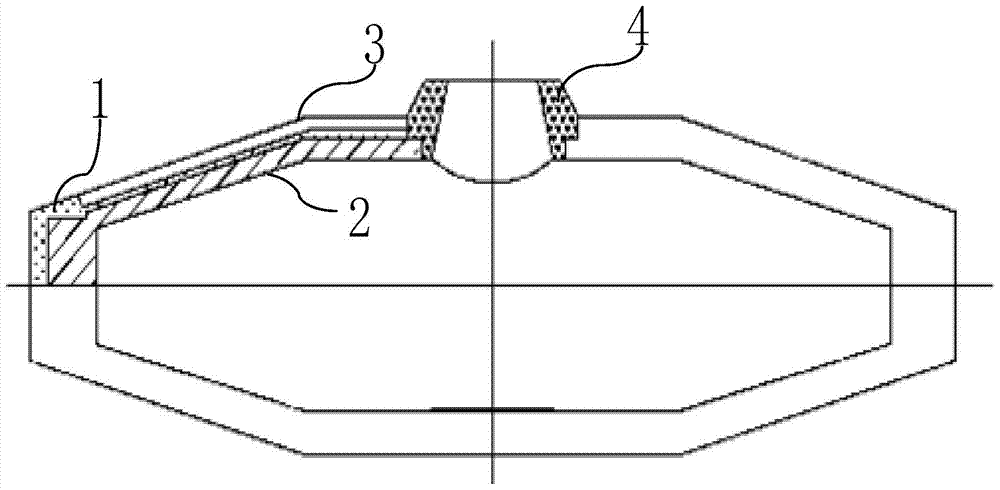 A repairing material for torpedo slag line area