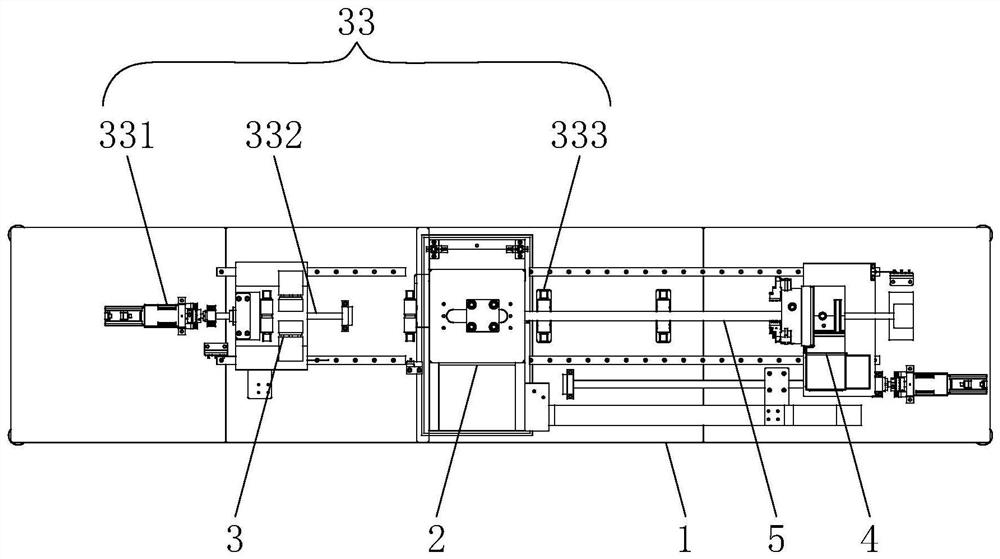 Blanking device for round hole of collecting pipe