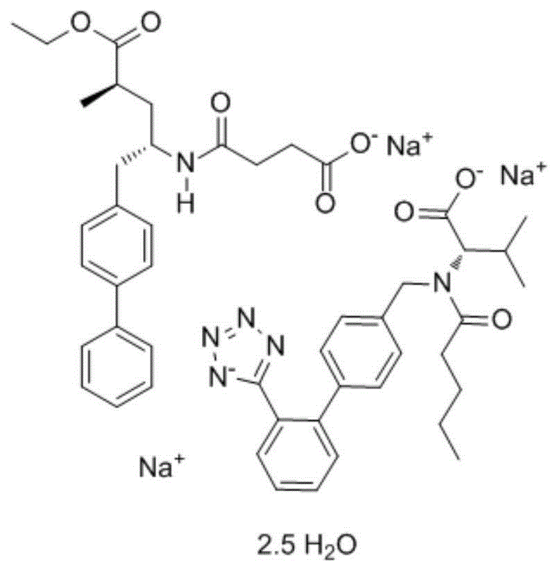 Method for preparing cardiotonic drug LCZ696