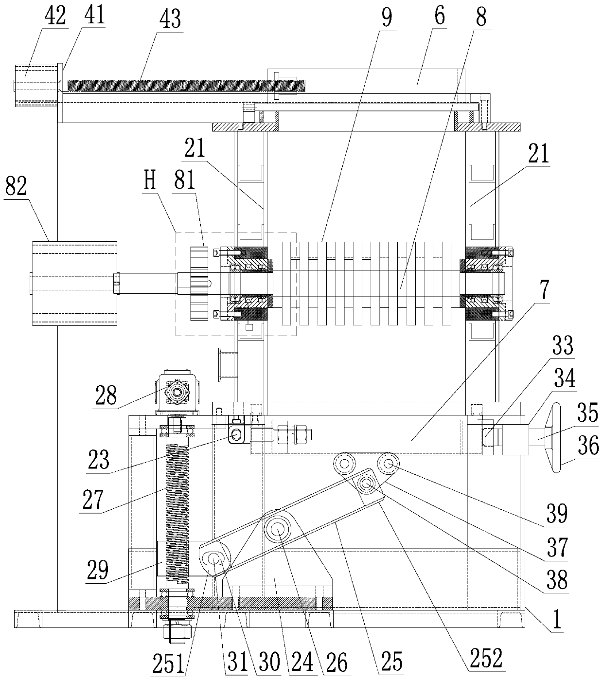 Medical waste crushing and sterilizing cabinet