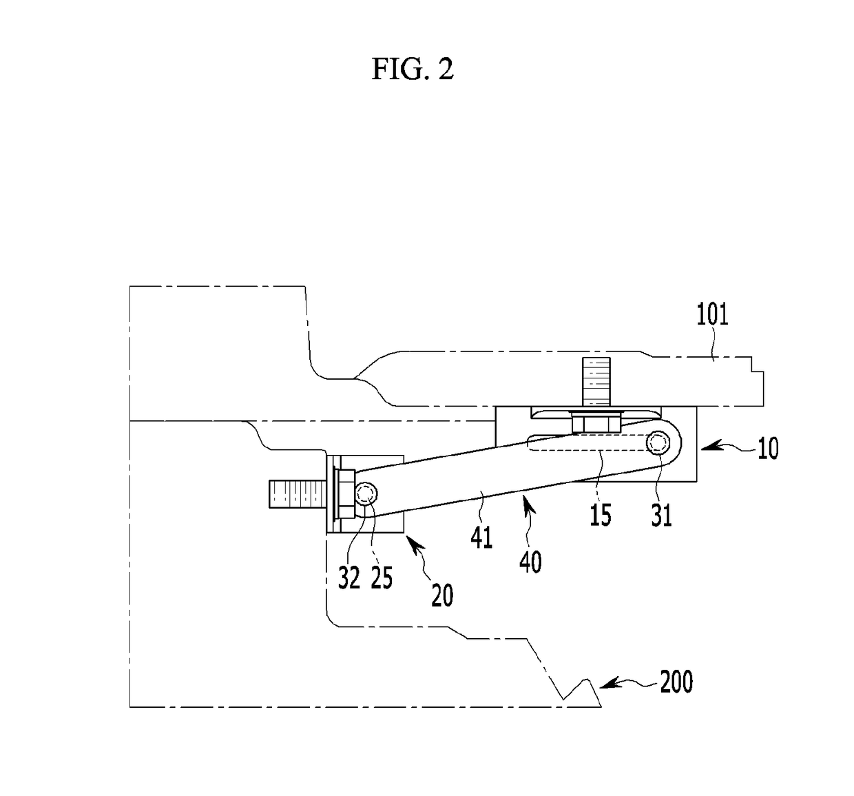 Door checker device for vehicle