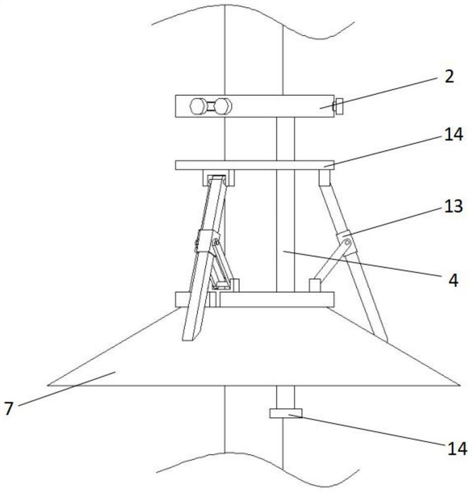 Anti-splashing device based on liver interventional therapy