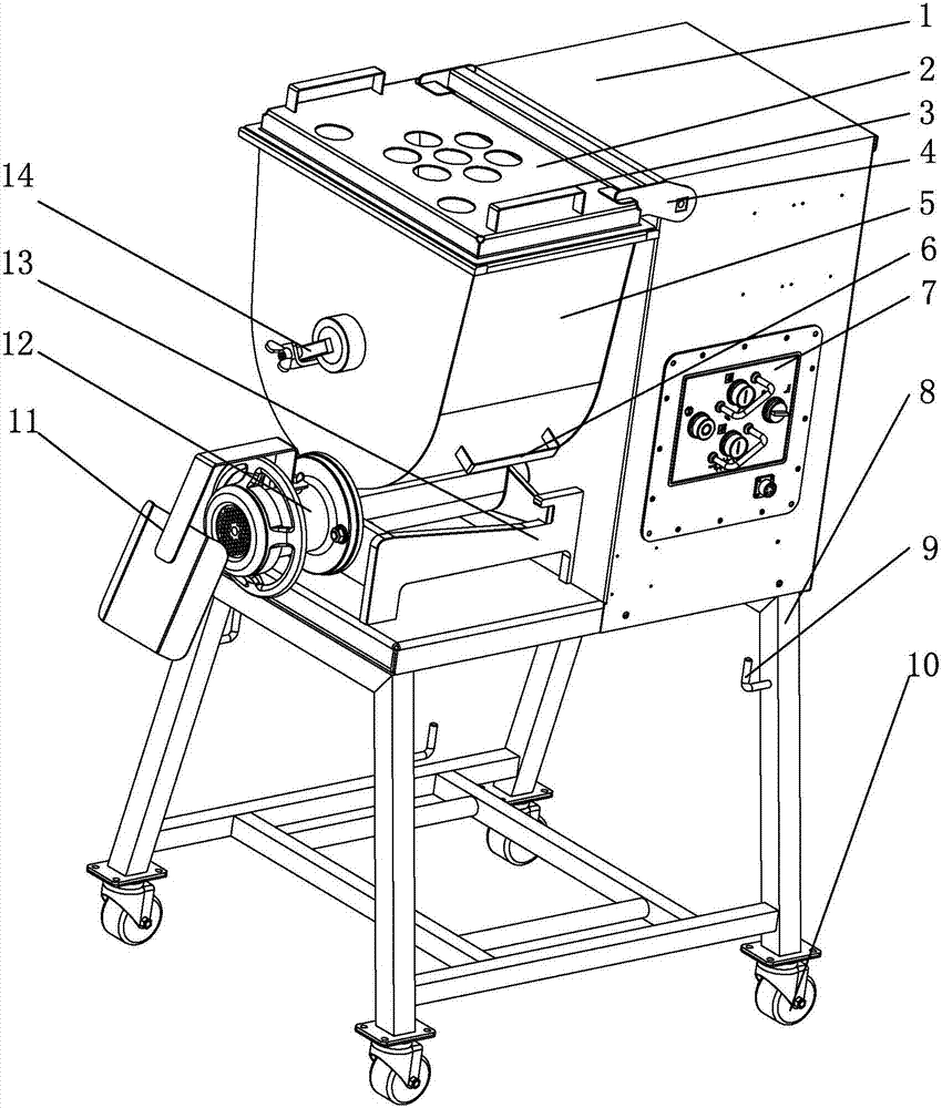 Mini type full-automatic meat grinder