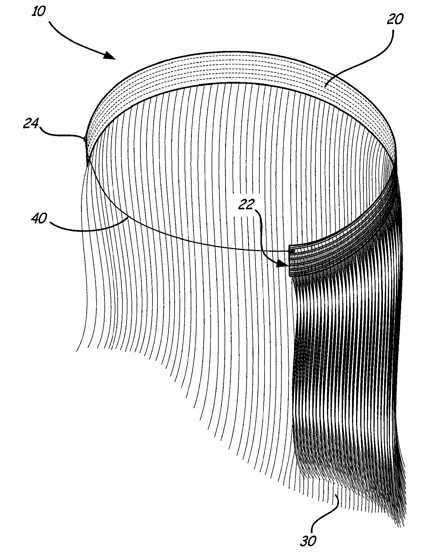 Easy adjusting hair extension device