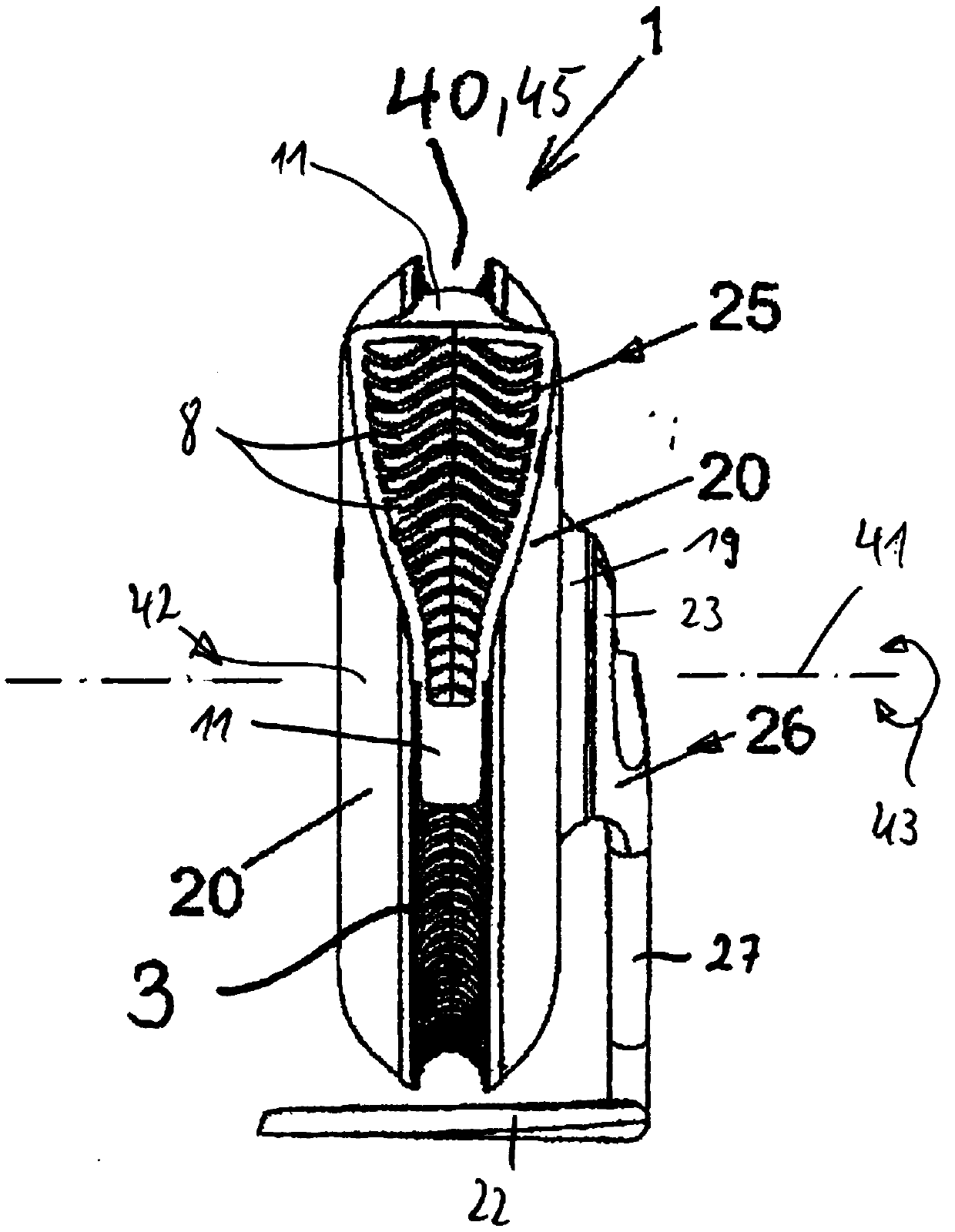 Personalised air purification device with a stand