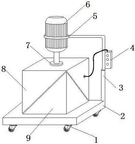 Device with high safety performance for pressing rubber