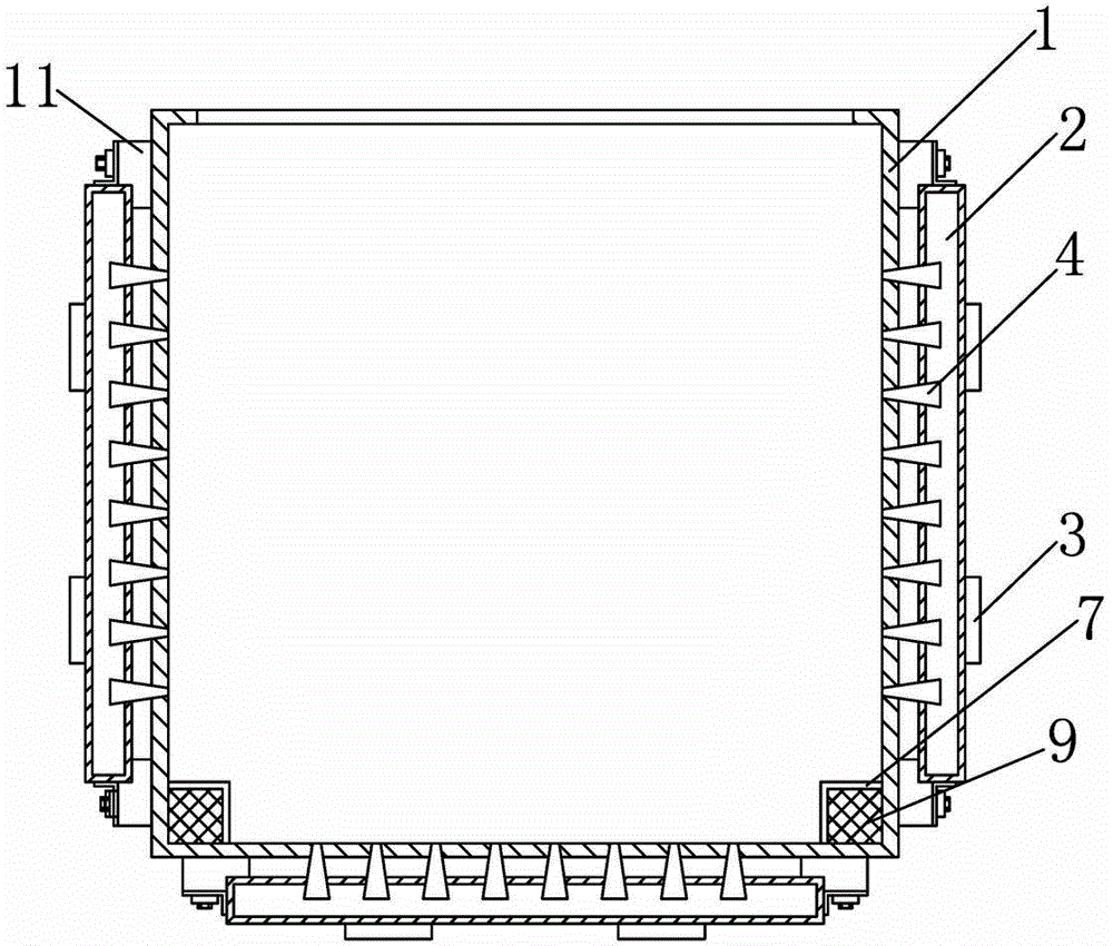 Communication cabinet with good ventilating and dust-removing effects