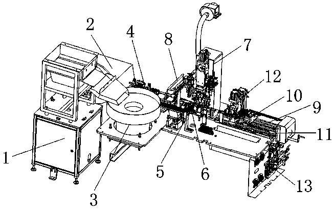 Wiring board extension socket support welding machine and resistance welding technology thereof