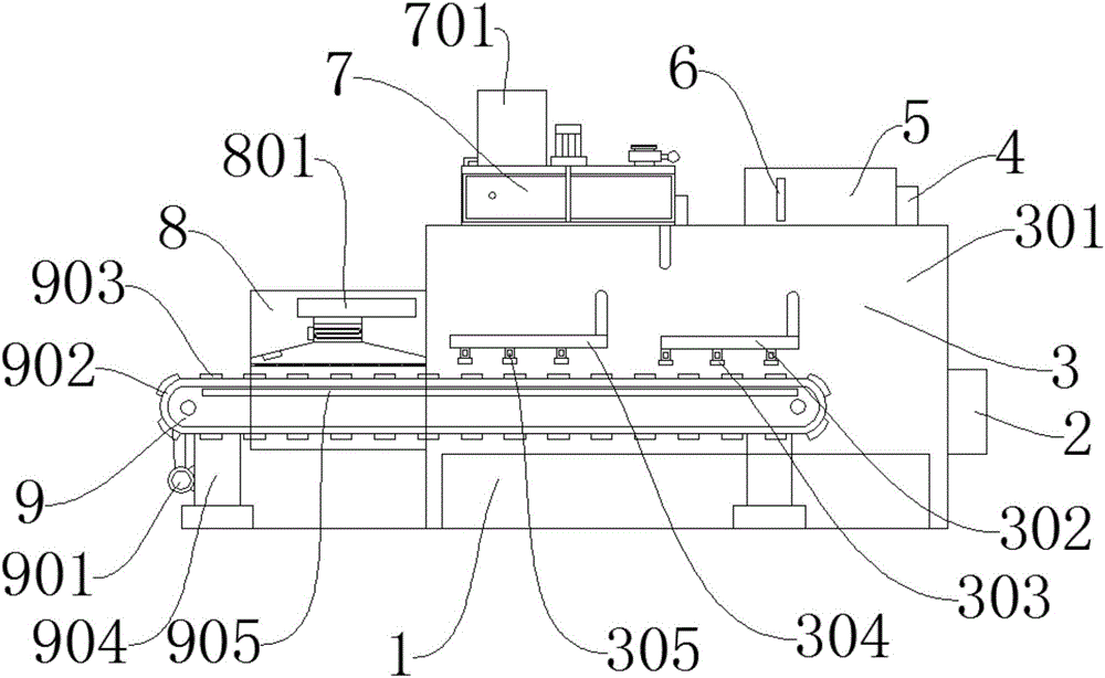 Garment fabric dyeing and drying integrated device and dyeing process thereof