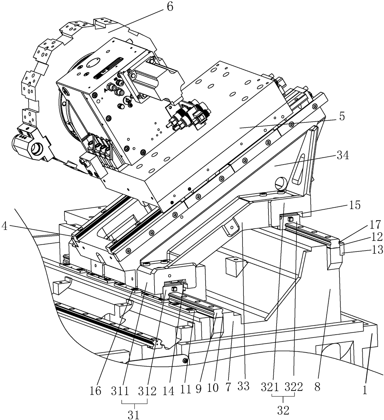 Numerical control machine tool